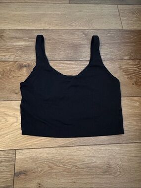 Black sports bra top - offline aerie